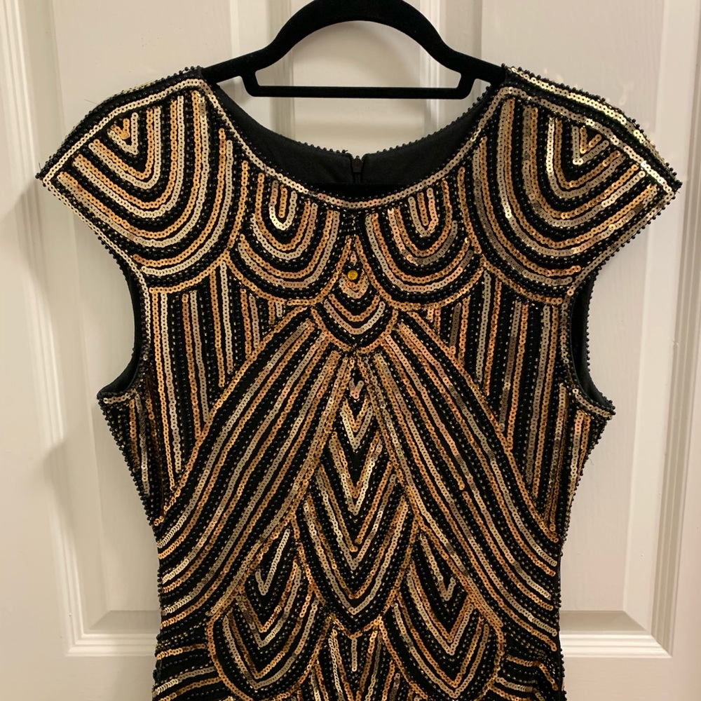 VIJIV Vintage Tassel Flapper Sequin Dress